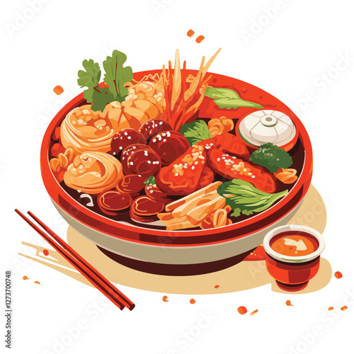 food, chinese, asian, background, restaurant, cooking, meal, design, cuisine, delicious, gourmet, dinner, dish, asia, plate, tasty, noodle, yellow, lunch, thai, traditional, vegetable, vector, table, 