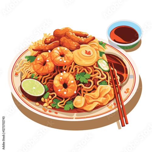food, chinese, asian, background, restaurant, cooking, meal, design, cuisine, delicious, gourmet, dinner, dish, asia, plate, tasty, noodle, yellow, lunch, thai, traditional, vegetable, vector, table, 