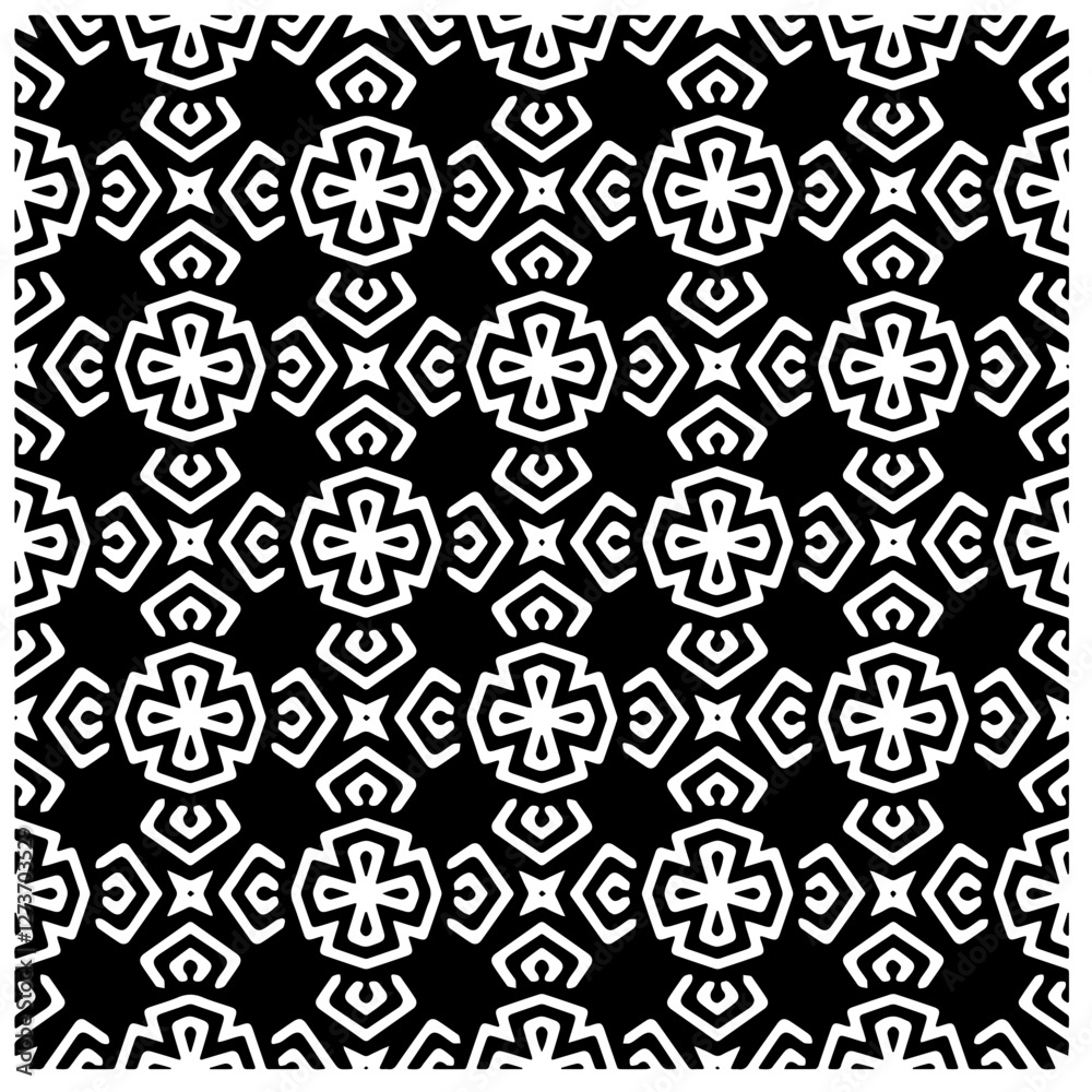 Abstract texture for fabric print, card, table cloth, furniture, banner, cover, invitation, decoration, wrapping. Seamless repeating pattern. Black and white color. Carpet pattern texture. Abstract texture for fabric print, card, table cloth, furniture, banner, cover, invitation, decoration, wrapping. Seamless repeating pattern. Black and white color. Carpet pattern texture.