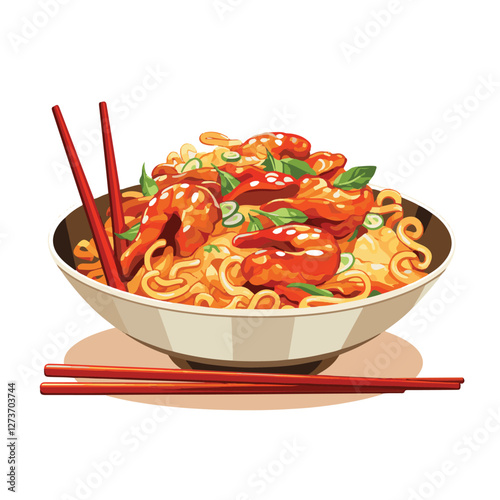 food, chinese, asian, background, restaurant, cooking, meal, design, cuisine, delicious, gourmet, dinner, dish, asia, plate, tasty, noodle, yellow, lunch, thai, traditional, vegetable, vector, table, 