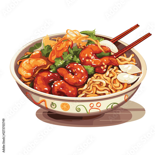 food, chinese, asian, background, restaurant, cooking, meal, design, cuisine, delicious, gourmet, dinner, dish, asia, plate, tasty, noodle, yellow, lunch, thai, traditional, vegetable, vector, table, 