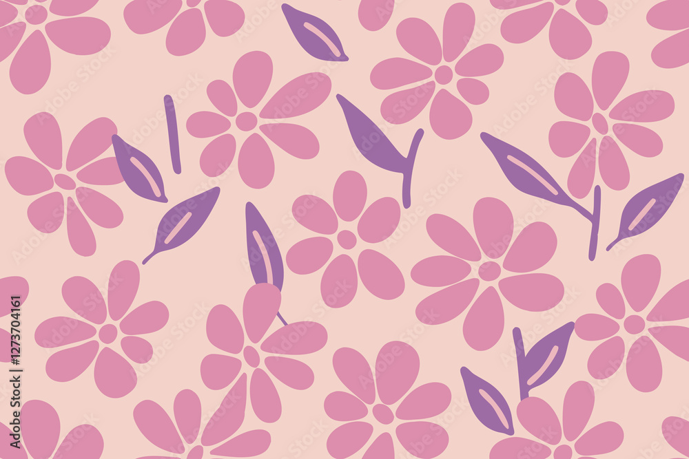 Trendy floral pattern design ideal for textile Trendy floral pattern design ideal for textile