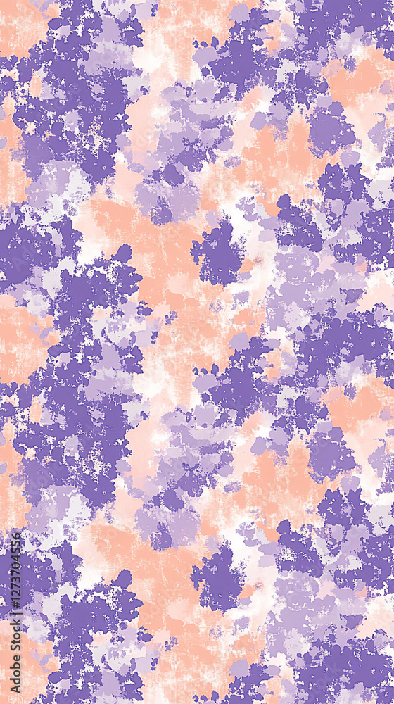 Obraz premium Abstract pattern featuring soft hues of purple and peach blending seamlessly in a textured design