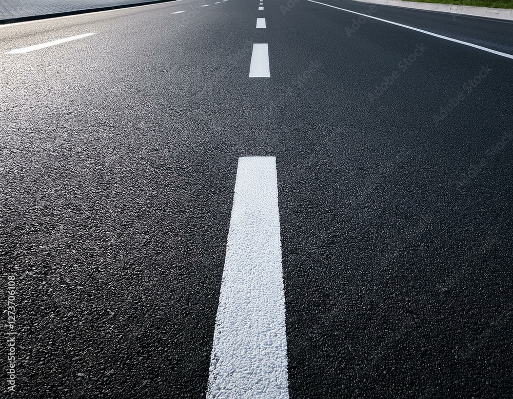 black asphalt road and white dividing lines black asphalt road and white dividing lines
