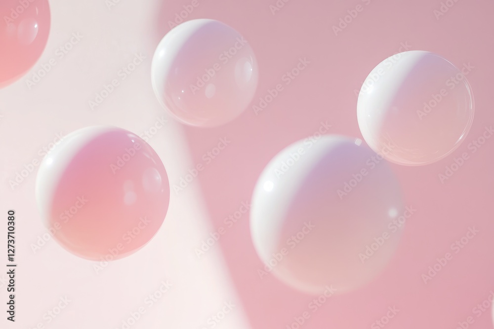 Light pink pastel bokeh background with soft white circles, minimalistic, copy space, banner Light pink pastel bokeh background with soft white circles, minimalistic, copy space, banner