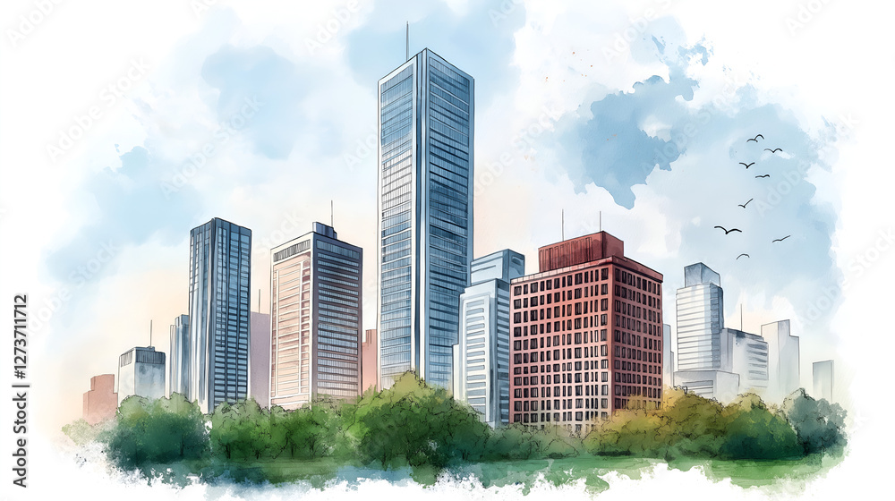 Fototapeta premium Bringing Urban Landscapes to Life