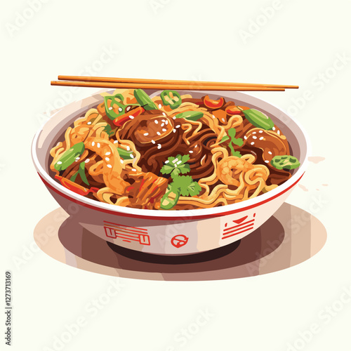 food, chinese, asian, background, restaurant, cooking, meal, design, cuisine, delicious, gourmet, dinner, dish, asia, plate, tasty, noodle, yellow, lunch, thai, traditional, vegetable, vector, table, 