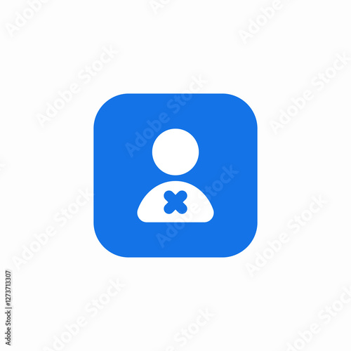 account remove icon sign vector