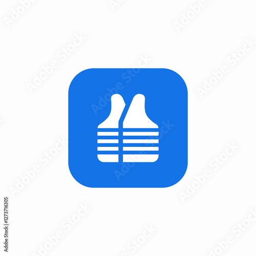 construction vest icon sign vector
