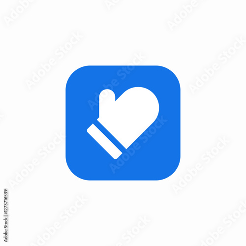 cooking gloves icon sign vector