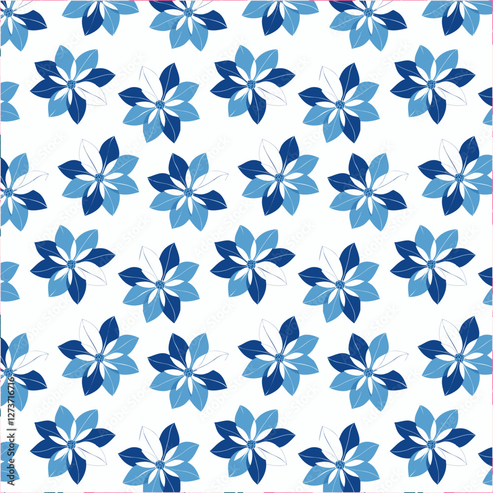 Obraz premium Floral pattern background vector illustration