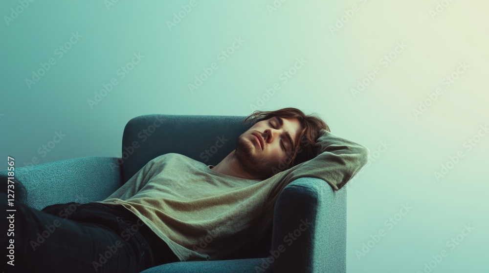 Withdrawal symptoms lead to physical exhaustion. A person slumped in a chair, eyes closed Withdrawal symptoms lead to physical exhaustion. A person slumped in a chair, eyes closed
