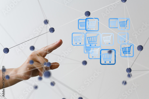 Shopping Cart Flat Design E...