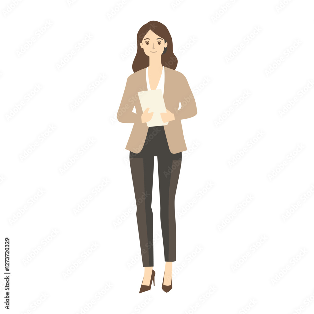 Business woman useing lap illustration transparent background vector Business woman useing lap illustration transparent background vector