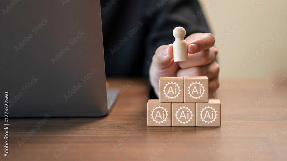 human adaptability and leadership in the age of artificial intelligence, individuals to upskill, control and command AI technologies relevant in the future. digital transformation evolving job market.