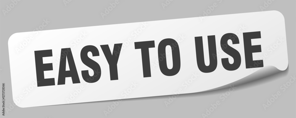 easy to use sticker. easy to use label easy to use sticker. easy to use label