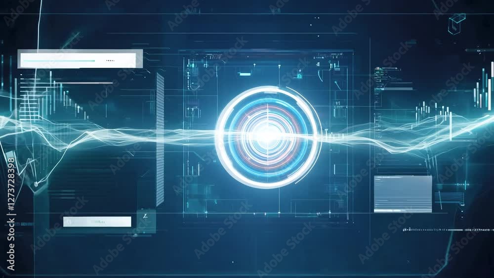 Sound waves and data signals visualized Sound waves and data signals visualized