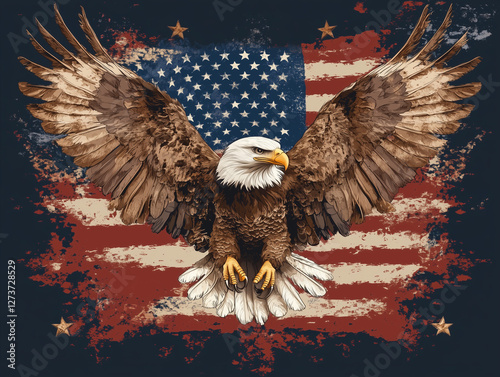 Aigle américain patriotique