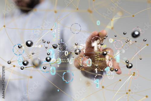 Abstract technology group a...