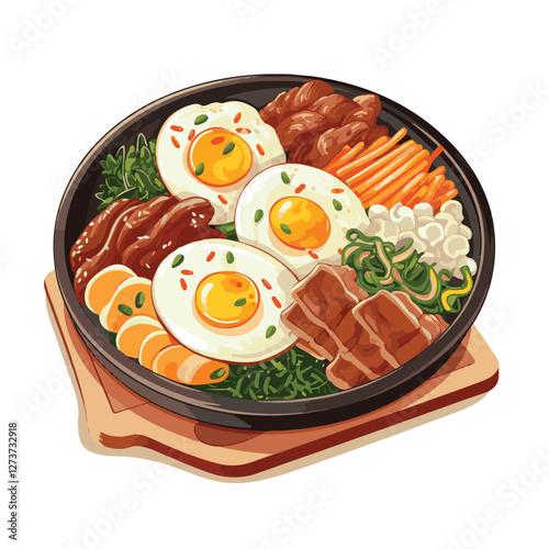 korean, traditional, food, asian, background, korea, culture, design, asia, delicious, korean food, kimchi, cuisine, lunch, meal, dish, illustration, tasty, dinner, symbol, spicy, vector, healthy, veg