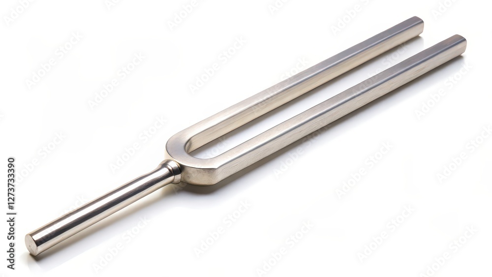 Tuning Fork on White Background Tuning Fork on White Background