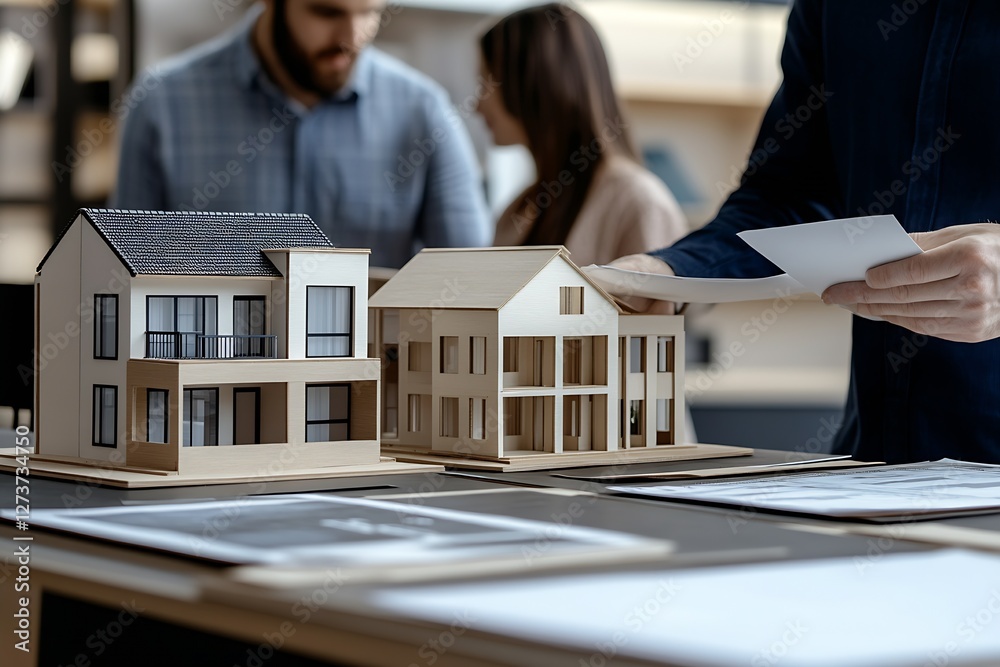 Collaborative Architectural Design Process with Scale Models of Houses : Generative AI