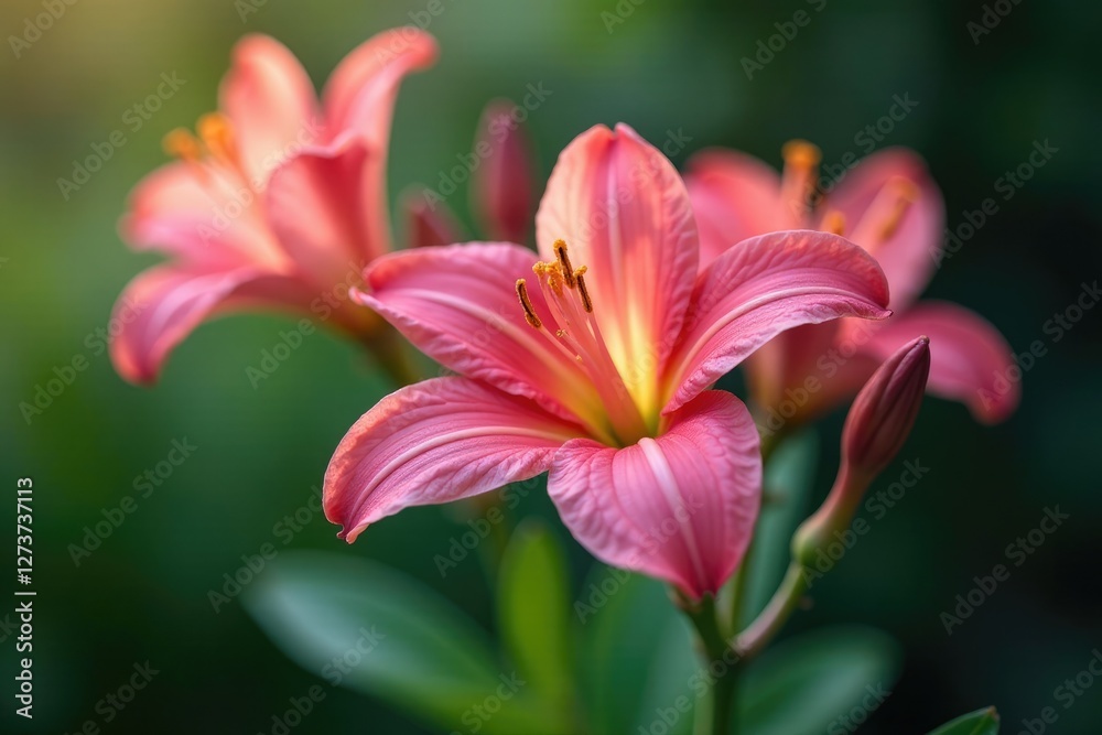 Tuberose flowers begin to unfurl and reveal their delicate petals, tuberose, plants Tuberose flowers begin to unfurl and reveal their delicate petals, tuberose, plants