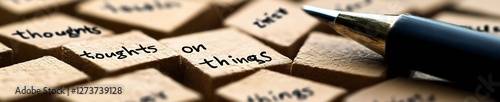 Creative Vision with a Fountain Pen on Scrabble Tiles : Generative AI