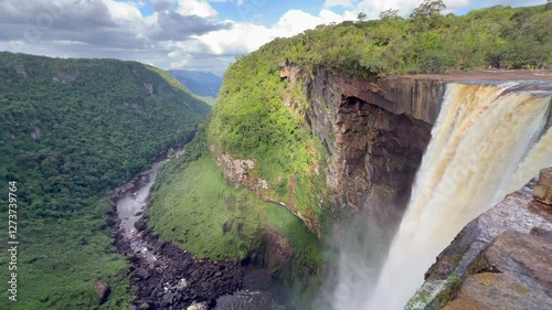 Kaieteur Falls in National park Essequibo Guyana