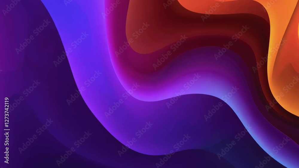 Colorful waves create a mesmerizing effect Colorful waves create a mesmerizing effect