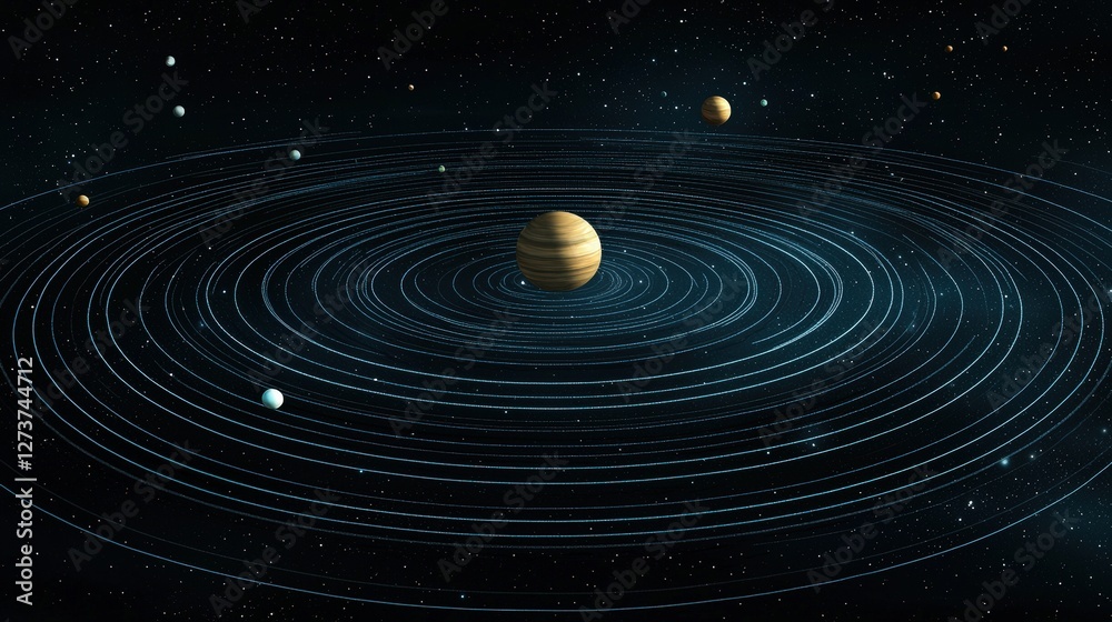 Fototapeta premium Concept of vastness and wonder, as it captures the beauty