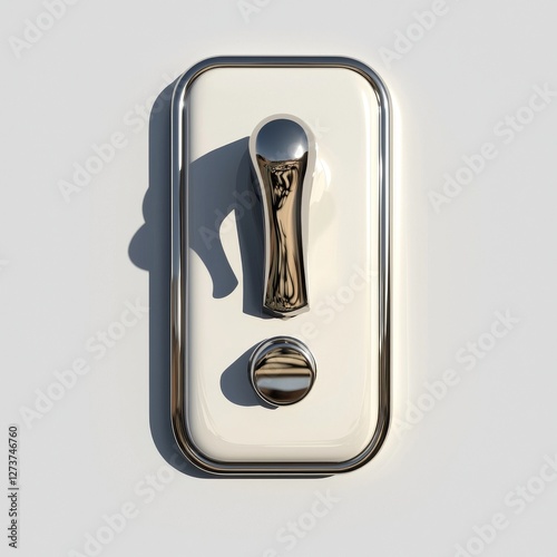 The image features a single switch light created using 3D rendering and set against a transparent background
