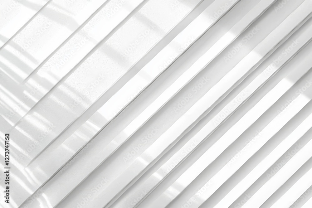 Obraz premium Grey stripes, formed by window shadows, intersect with sunshine to produce a geometric pattern that can be used as a backdrop for various designs