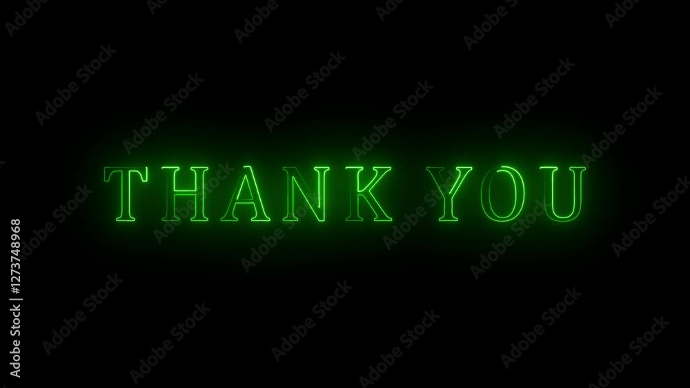 neon Thank You Neon Title 4k Resolution, Thank You text font with neon light. Animation of a thank you neon sign. Animation Thank you for watching blue neon sign glowing on black background. neon Thank You Neon Title 4k Resolution, Thank You text font with neon light. Animation of a thank you neon sign. Animation Thank you for watching blue neon sign glowing on black background.