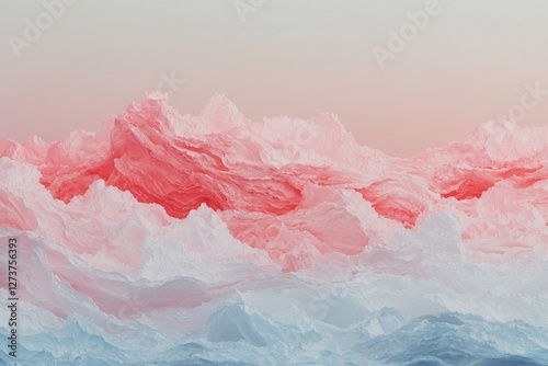 An eye-catching visual display is formed when vibrant multicolored waves intersect and overlap on an abstract background