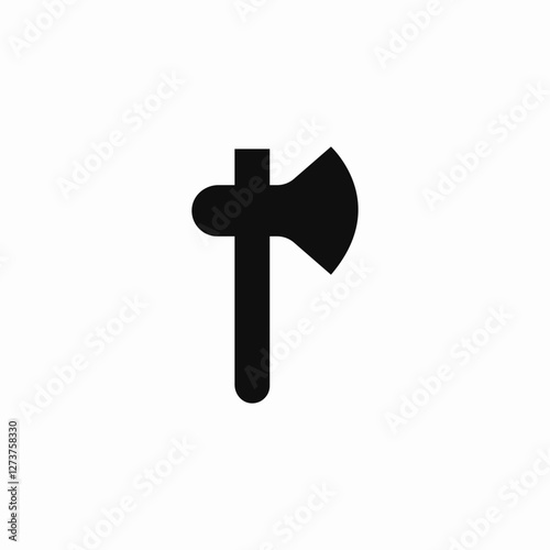 axe tool icon sign vector