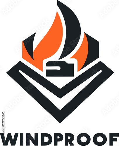 Untitled-18.epsWindproof Icon with Flame Symbol