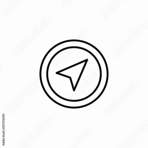 location area icon sign vector
