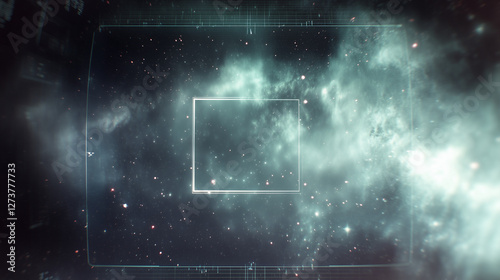 Spaceship HUD, Holographic Data Readout, AI Generated