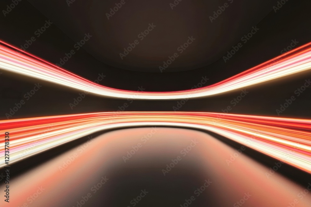 Light trails create dynamic abstract tunnel effect Light trails create dynamic abstract tunnel effect
