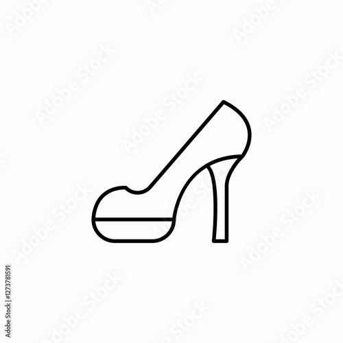 heel shoes icon sign vector