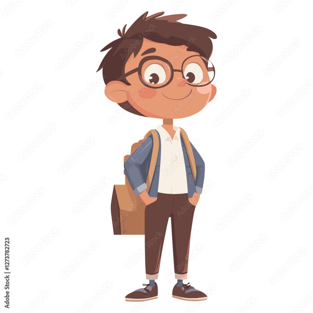 Bloger cartoon illustration publication educational vector Bloger cartoon illustration publication educational vector