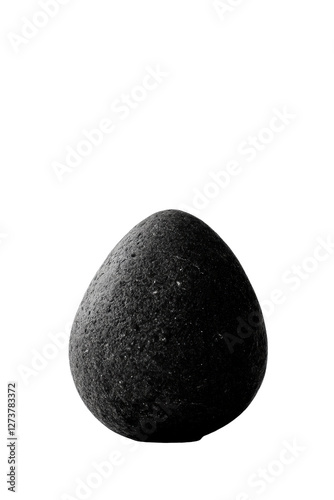 Isolated Dark Stone Egg photo