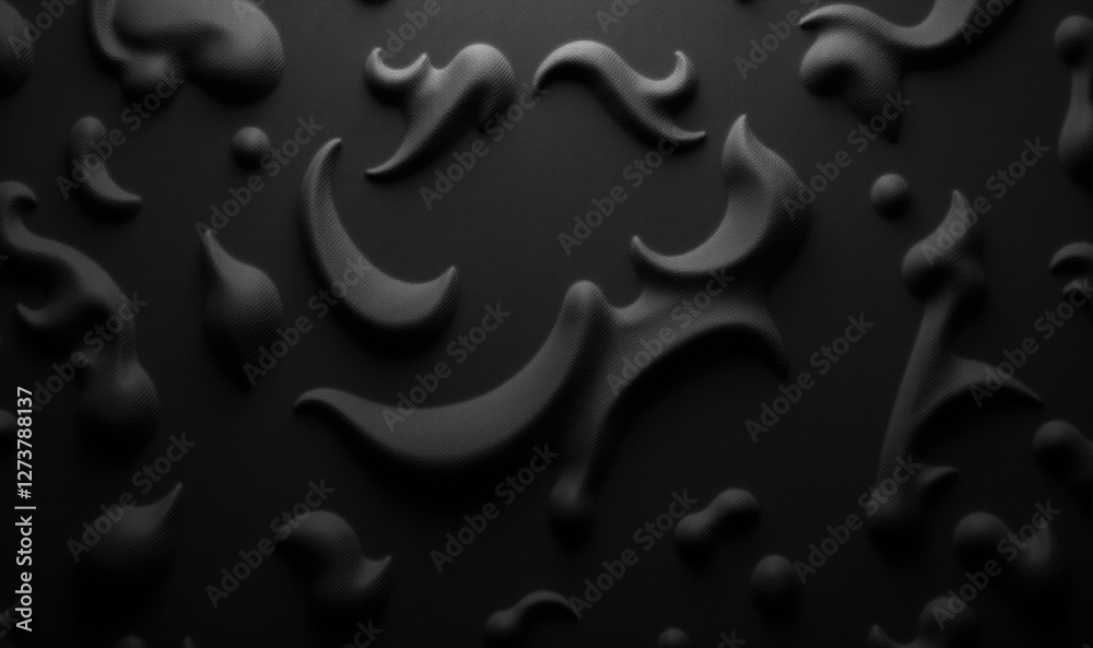 Abstract black texture with smooth, flowing shapes. Ideal for backgrounds in modern design, fashion, or technology projects. Abstract black texture with smooth, flowing shapes. Ideal for backgrounds in modern design, fashion, or technology projects.