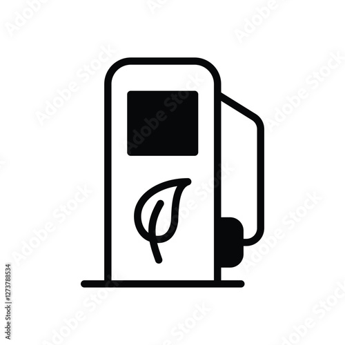 green fuel vector icon