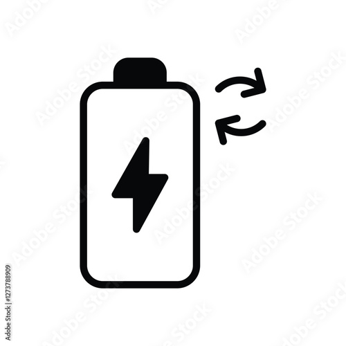 Rechargeable Battery vector icon