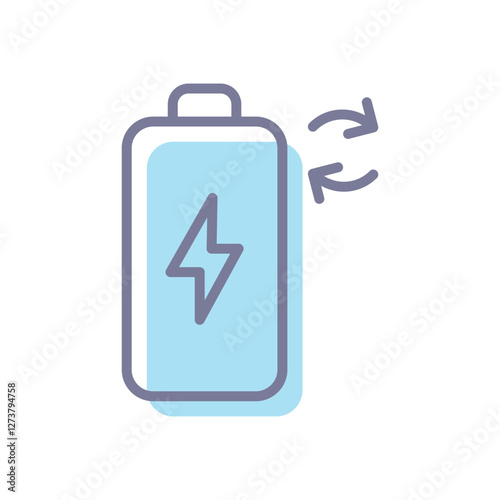 Rechargeable Battery vector icon