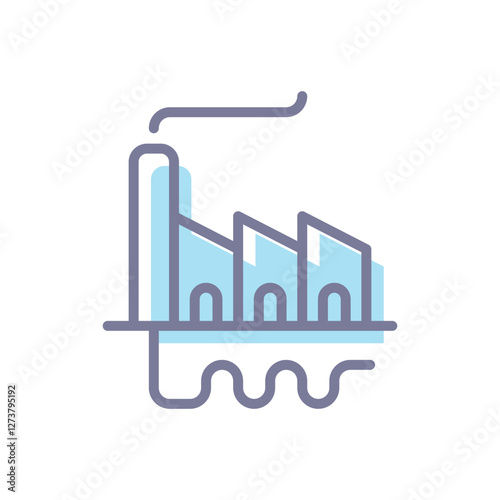 Geothermal Power vector icon