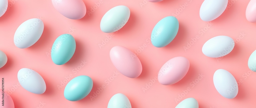 Pastel eggs pink background Easter Pastel eggs pink background Easter