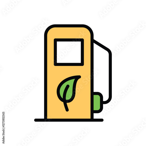 green fuel vector icon